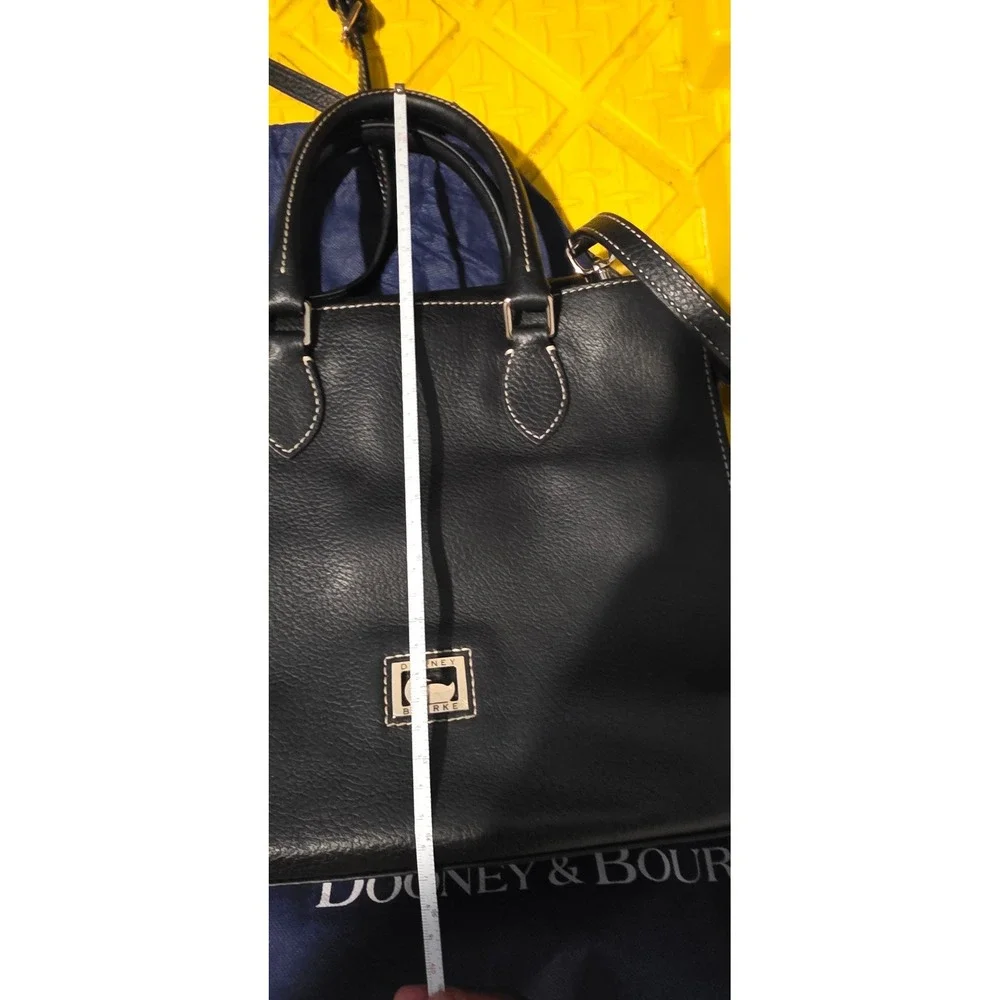 Vintage Purse Dooney & Bourke J4486095 Leather Satchel Women Black